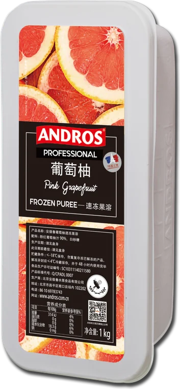 ANDROS Frozen Puree — Розовый грейпфрут