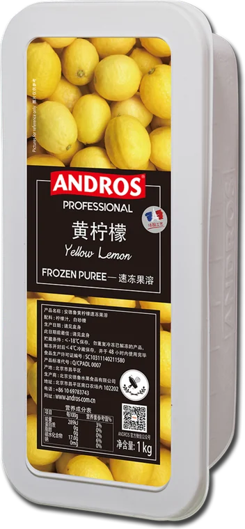 ANDROS Frozen Puree — Жёлтый лимон