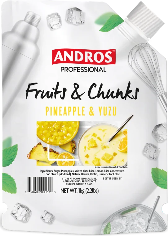 ANDROS Fruit & Chunks — Ананас и юдзу